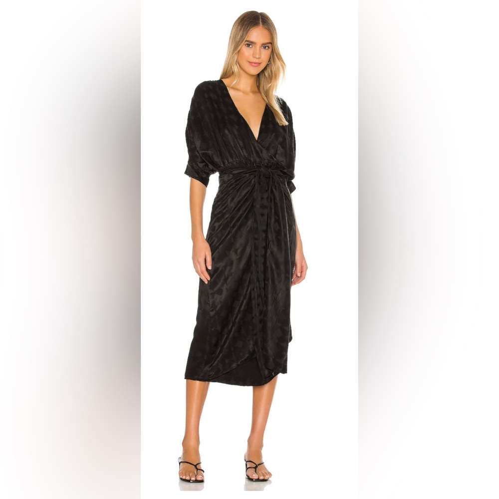 Revolve Callahan Wrap Sami Dress, Black size 2XL